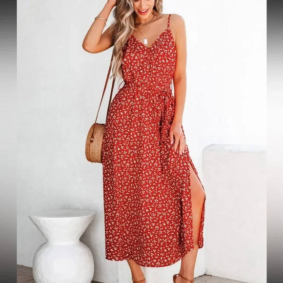 denim tiered dress Denim Tiered Button Down Maxi Dress Small